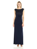 Alex Evenings Women's Long Cowl Back Dress