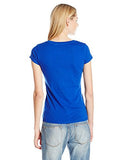 Guess Women's Short Sleeve Brushed Triangle Tee Shirt